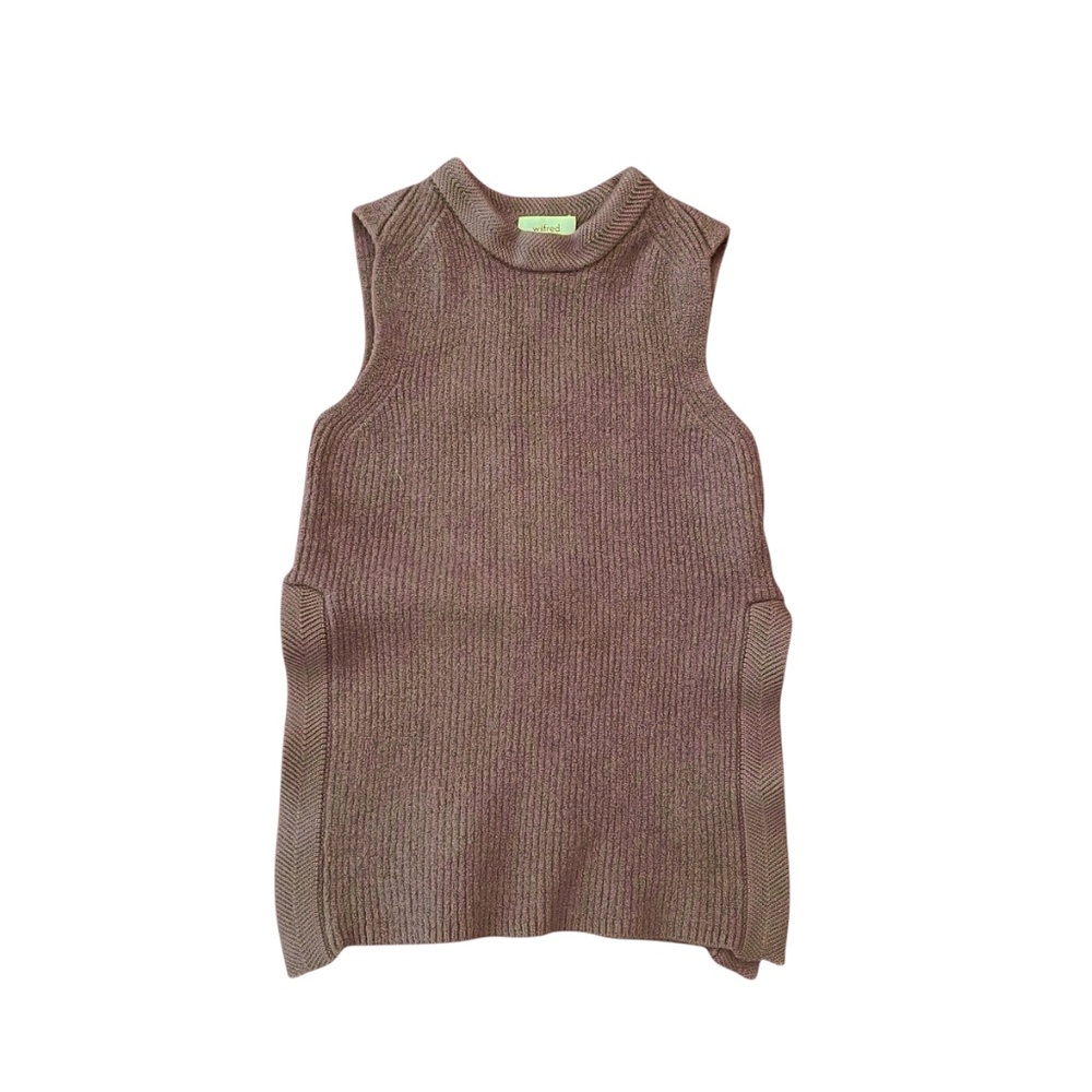 Wilfred Sleeveless Wool Ribbed Sweater Vest - Minimalist